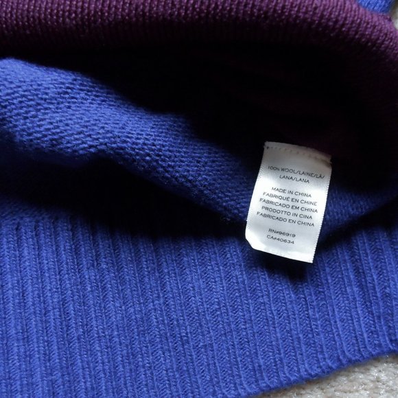 NWT $350 MARC JACOBS THE DIY TWO-TONE WOOL PULLOVER CREW NECK SWEATER JUMPER M - Picture 8 of 9